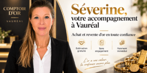 Séverine, experte en achat d’or au comptoir AOV de Vauréal 95490